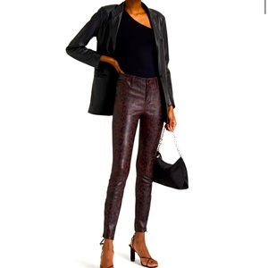 J BRAND
Leopard-print stretch-leather pants 27 retail $1,473